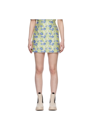 GANNI Gray 3D Miniskirt