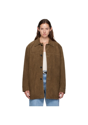 COOR Brown Suede Car Jacket