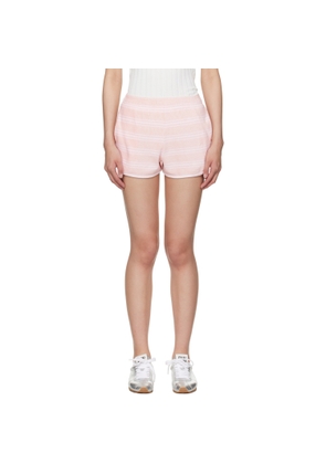 Sporty & Rich Pink 'SRC' Terry Shorts