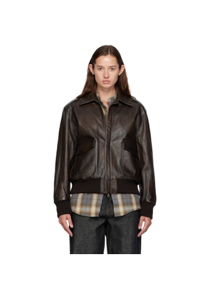 COOR Brown A2 Leather Jacket