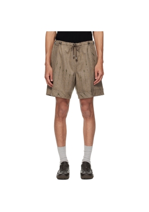 Kiko Kostadinov Beige Kyan Shorts