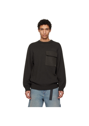 Courrèges Brown Utility Wool Sweater