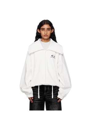 Balenciaga White Zip Track Jacket