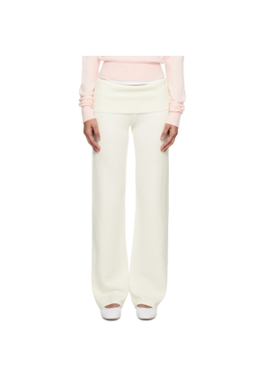 SKIMS Off-White 'Sweater Knits' Foldover Lounge Pants