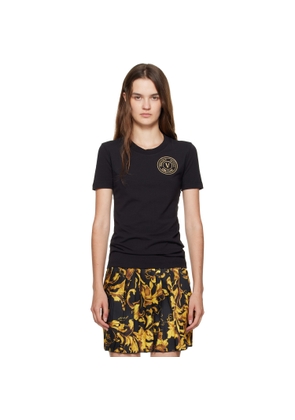 Versace Jeans Couture Black Jersey Stretch T-shirt