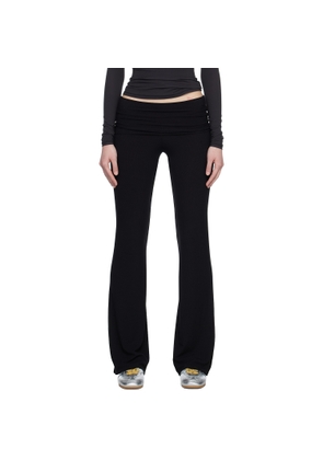 SKIMS Black Soft Lounge Foldover Leggings