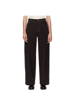 6397 Brown Loose Roomy Trousers