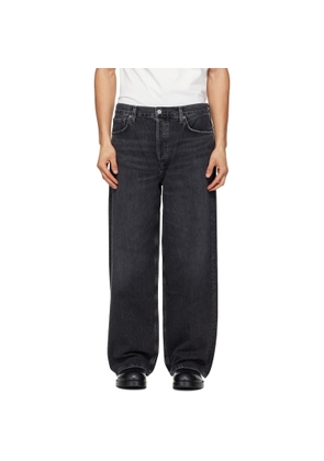 AGOLDE Gray Low Slung Baggy Jeans
