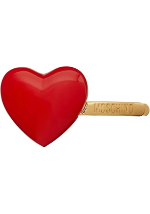 Moschino Red Heart Hair Clip