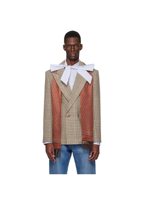 Valentino Beige Double-Breasted Blazer