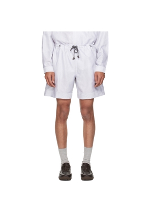 Kiko Kostadinov White Kyan Shorts