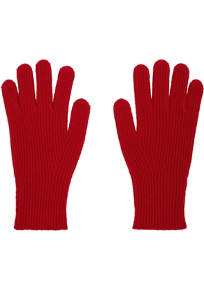TOTEME Red Cashmere Gloves