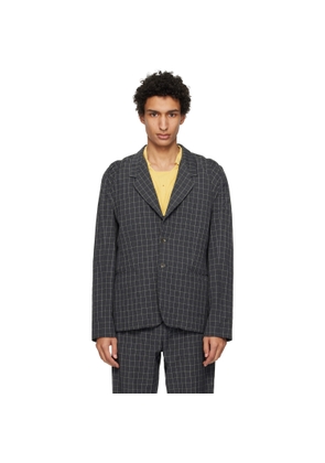 Kiko Kostadinov Gray Minna Blazer
