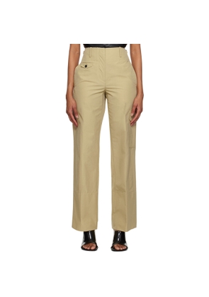 Helmut Lang Beige Utility Trousers