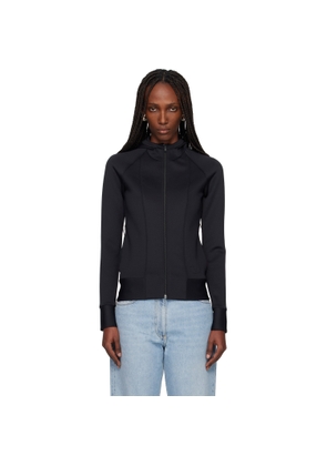 Valentino Black Embossed Logo Hoodie