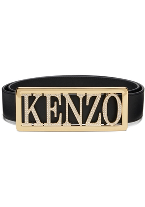 Kenzo Black Kenzo Paris 'KENZO Buckle' Large Belt