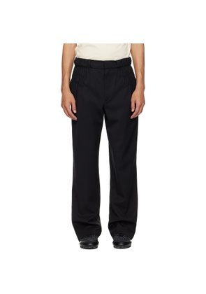 Kiko Kostadinov Black Minna Gathered Trousers