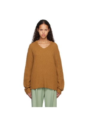Stockholm (Surfboard) Club Brown V-Neck Sweater