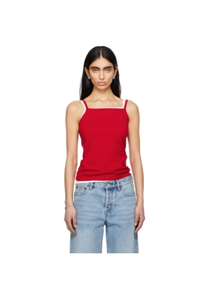 Still Here Red Square Tank Top