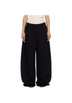 LU'U DAN SSENSE Exclusive Black Raw-Cut Bontan Lounge Pants