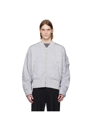A. A. Spectrum Gray Coressen Padded Reversible Jacket