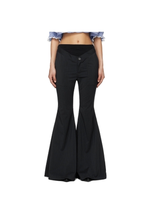 Jenny Fax Gray Office Buggy Trousers