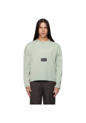 Kiko Kostadinov Green Sargo Long Sleeve Henley