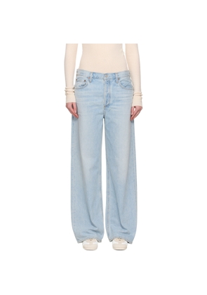 AGOLDE Blue Wide Low Slung Jeans