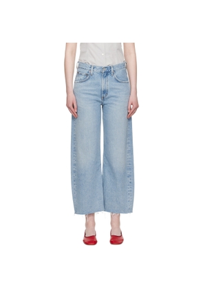 AGOLDE Blue Low Curve Fray Jeans
