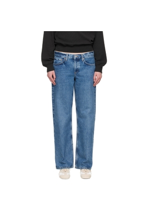 AGOLDE Blue Low Rise Loose Jeans