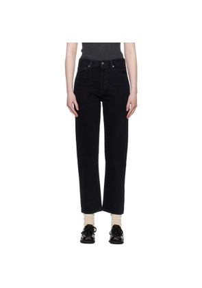 AGOLDE Black 90s Pinch Waist High Rise Straight Jeans