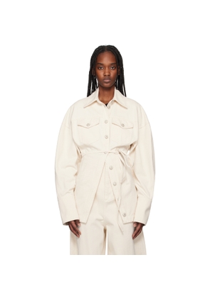 Sportmax Off-White Biblios Denim Jacket
