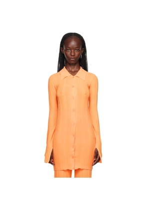 REMAIN Birger Christensen Orange Buttoned Cardigan