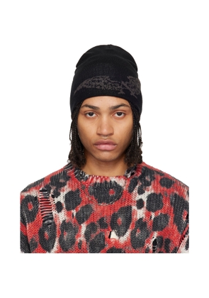 ALEXANDER DIGENOVA Black Logo Beanie