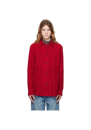 TOTEME Red Soft Suede Jacket