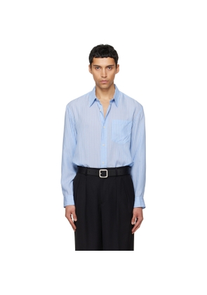 TONYWACK Blue Striped Lyocell Shirt