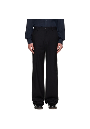 HOPE Black Straight-Fit Trousers
