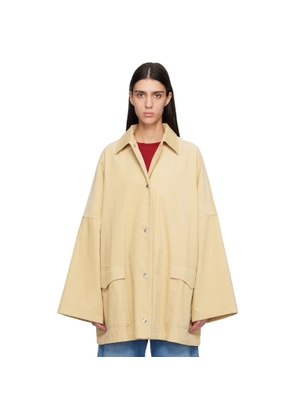 TOTEME Beige Cord Overshirt Chore Jacket