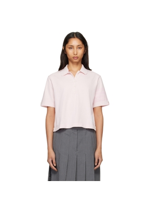 Thom Browne Pink Overdyed 4-Bar Jersey Polo