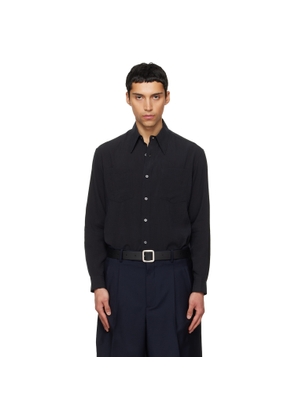 TONYWACK Black Silk Crepe Shirt