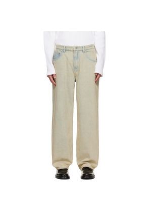 COOR Blue Relaxed-Fit Tinted Jeans