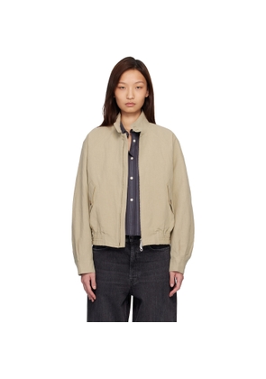 COOR Beige Linen Blend Harrington Jacket