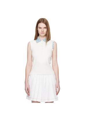 Thom Browne Off-White Milano Stitch Sleeveless Polo