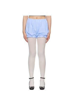 SHUSHU/TONG Blue Ruffle Shorts