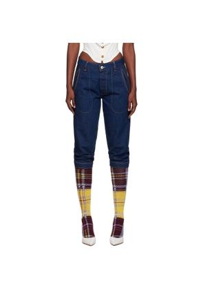 Vivienne Westwood Blue Casa Breeches Jeans