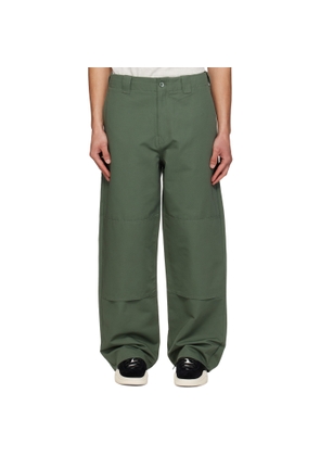 Kenzo Khaki Kenzo Paris Double Knee Chino Trousers