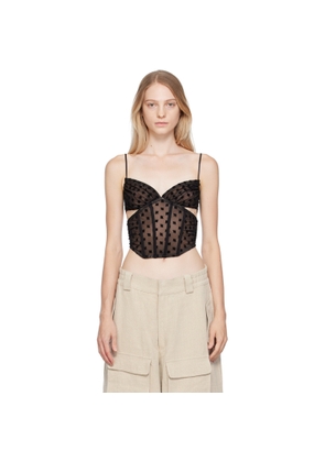MISBHV Black Monogram Corset