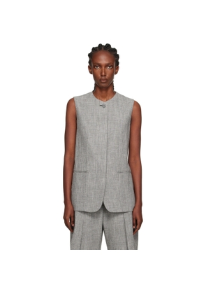 Lanvin Gray Button Vest