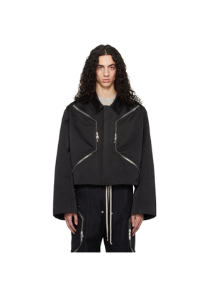 Rick Owens Black Temple Heizer Mac Jacket