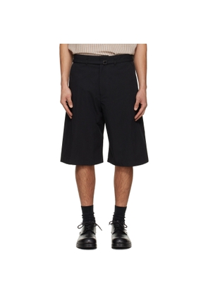 LE17SEPTEMBRE Black Belted Curved Shorts